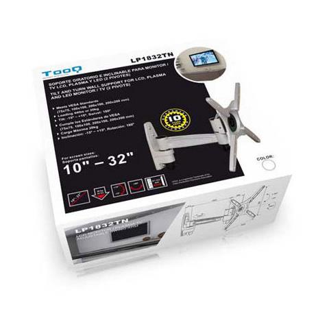 LP1832TN-B, 75 x 75,100 x 100,200 x 100,200 x 200 mm, -15 - 15°, Nero - Foto 1